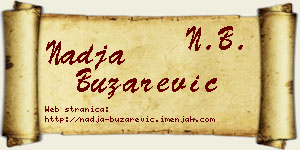 Nadja Buzarević vizit kartica